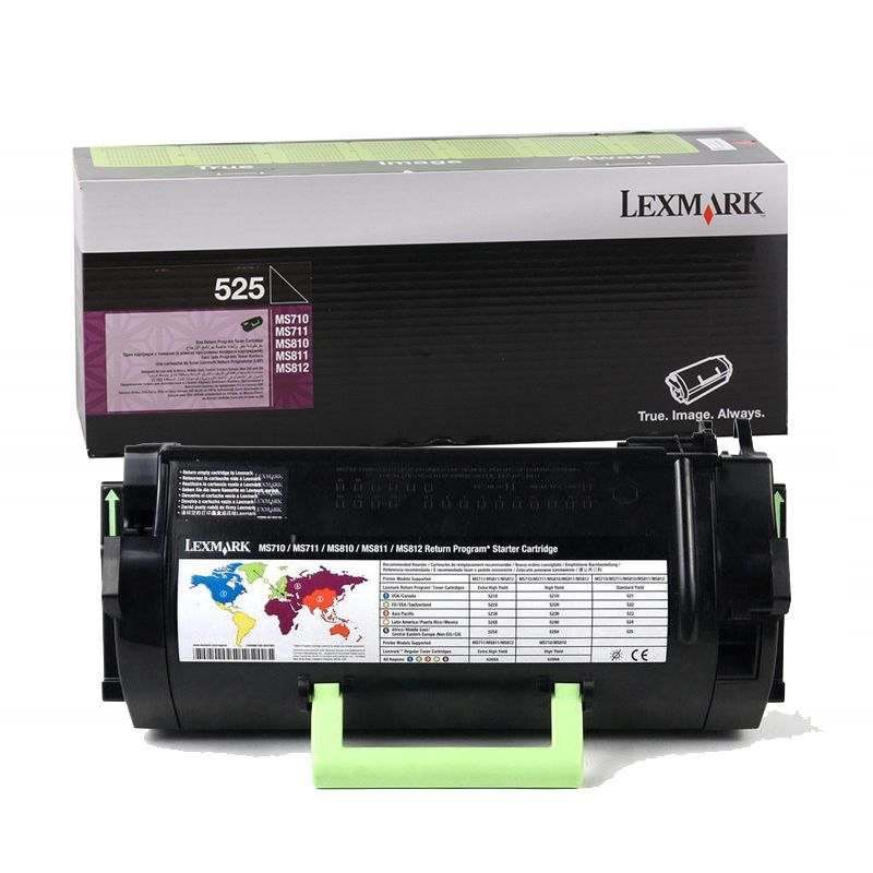 заправка картриджа lexmark 525 (52d5000)