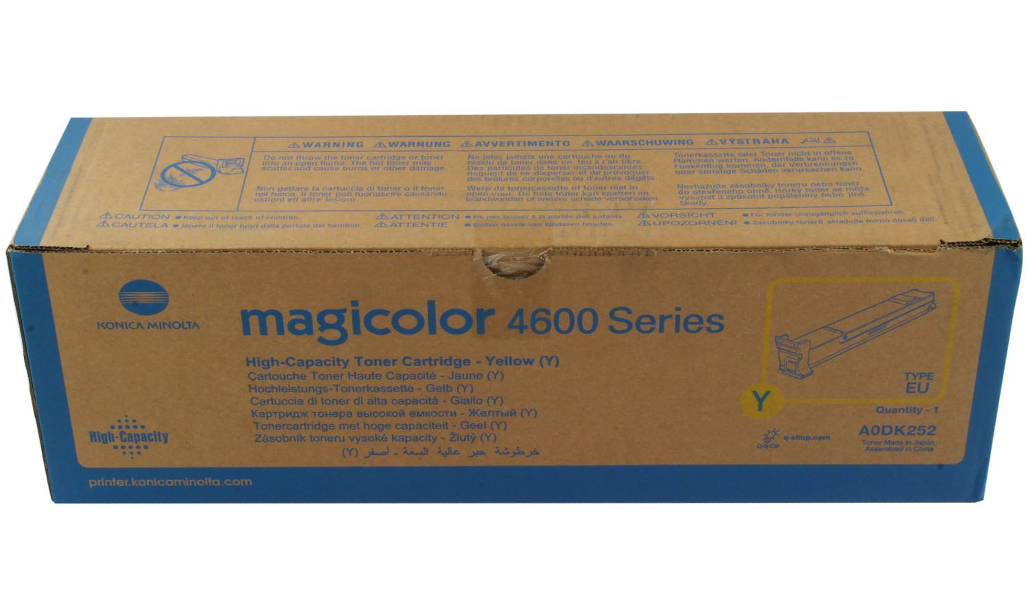 заправка картриджа konica minolta a0dk252