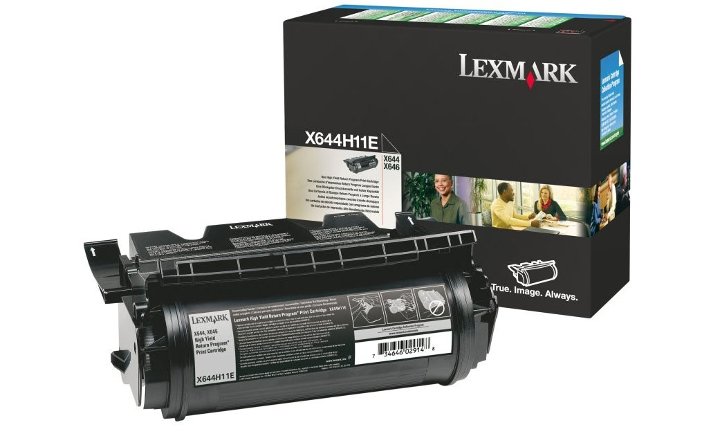 заправка картриджа lexmark x644h11e