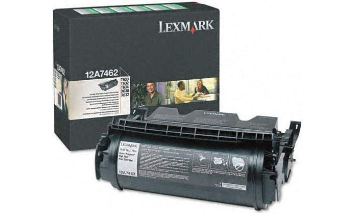 заправка картриджа lexmark 12a7462