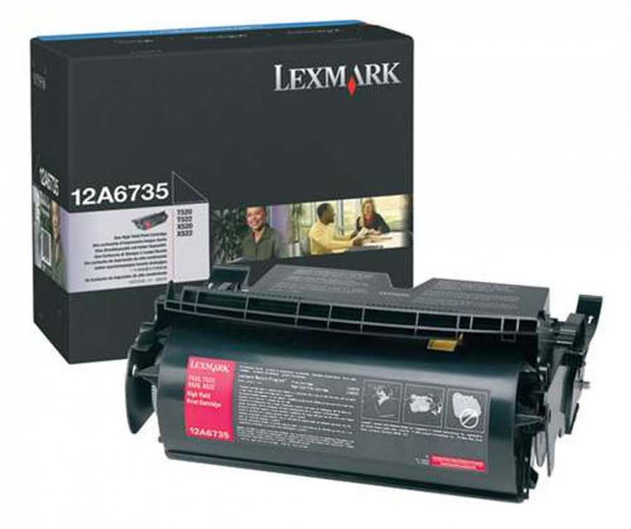заправка картриджа lexmark 12a6735