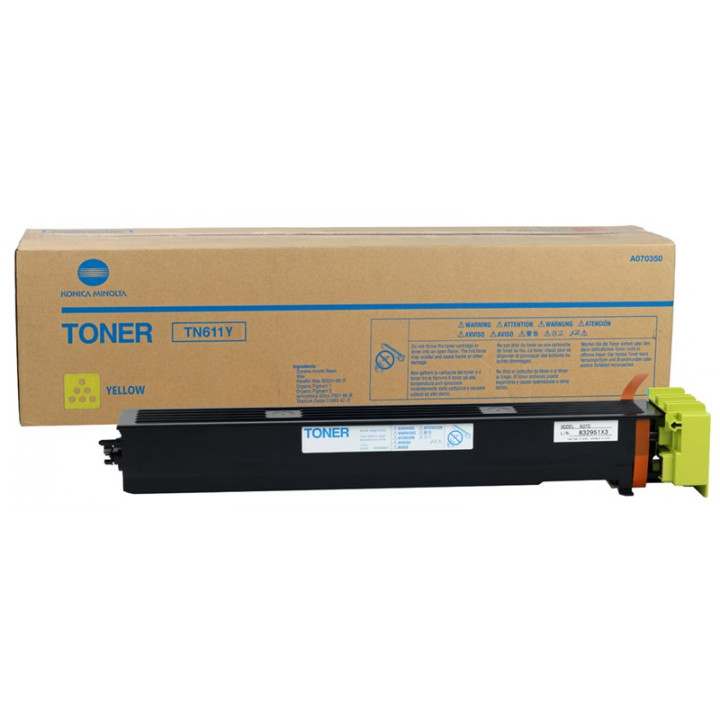 заправка картриджа konica minolta tn611y (a070250)