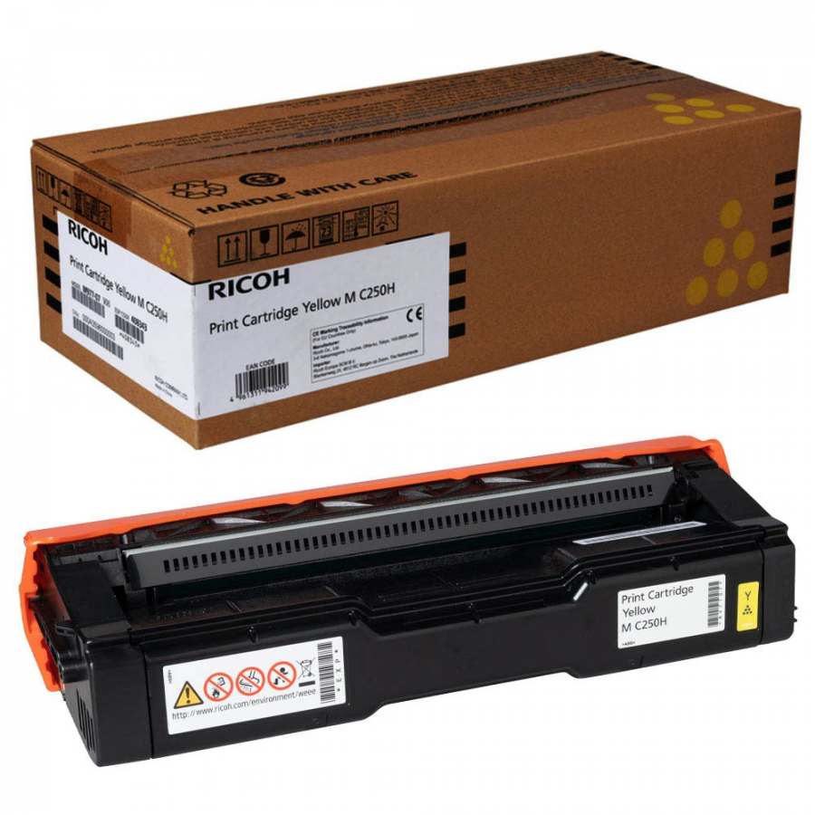 заправка картриджа ricoh print cartridge yellow m c 250h (408343)