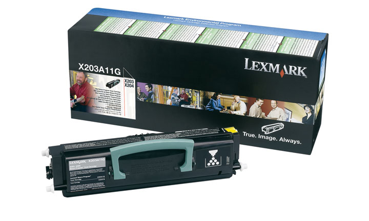 заправка картриджа lexmark x203a11g