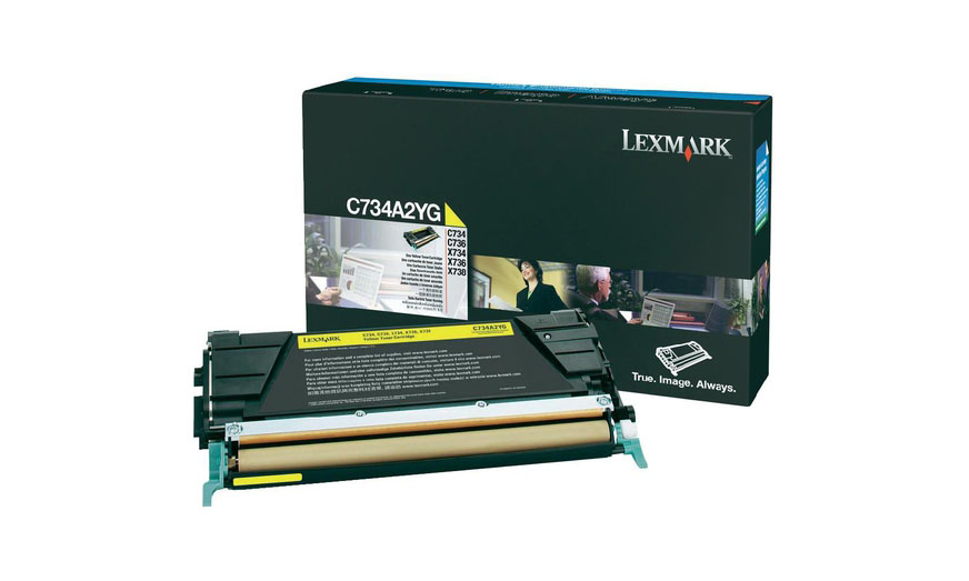 заправка картриджа lexmark c734a2yg