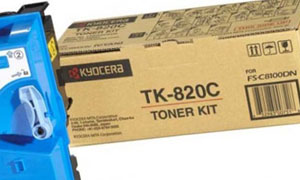 заправка картриджа kyocera tk-820c (1t02hpceu0)